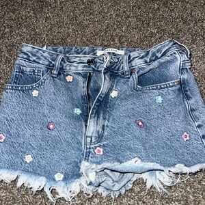 High rise pac sun festival Denim Shorts